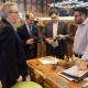 El alcalde de Almansa visita a los fabricantes locales en la feria MOMAD Shoes